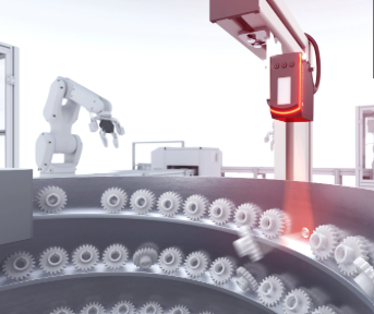 DTECT Object 3D Position Control of Gear Wheels on Vibrating Conveyor